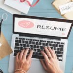 Professional job seeker using My Perfect Resume AI Resume Builder to create a modern resume with coupon code savings for career growth